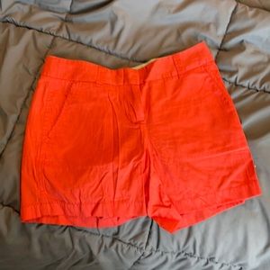 J Crew Chino shorts. Bright coral/ pinkish.